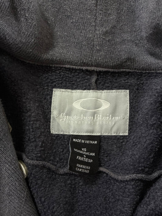 Oakley Gretchen Bleiler Signature Series Women's Grey Hooded Knit Cardigan Coat (M)