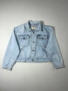 Vintage Levi’s Two Horse Light Wash Cropped Denim Trucker Jacket (XL)