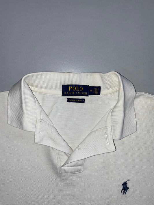 Polo Ralph Lauren | Custom Slim Fit Piqué Polo | White (M/L)