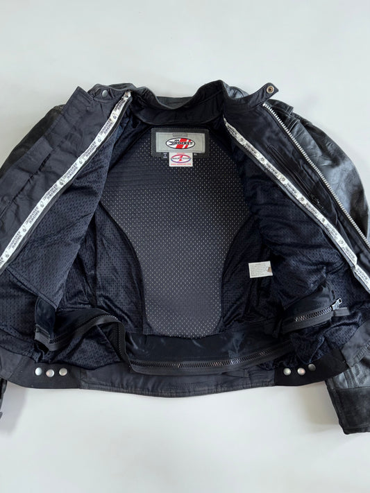 Joe Rockets Premium Pure Leather Original Riding Jacket CE Protection(PADDED)  (L)