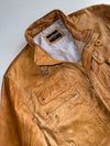 Mauritius Camel Leather Field Jacket (XL)