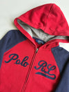 Polo Ralph Lauren Script Logo Raglan Zip Hoodie – Red/Navy (S)