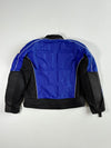 Vintage APS PowerSports Blue Black Mesh Motorcycle Jacket  Padded (XL)
