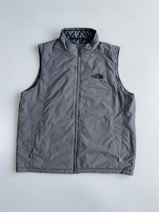 The North Face Reversible Puffer Vest | Black Grey (L)