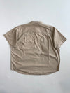 Carhartt Khaki Short Sleeve Button-Up Work Shirt(3Xl/4Xl)