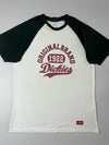 Dickies “Original Brand 1922” Raglan Tee – White/Black (L)