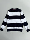 Tommy Hilfiger Striped Crewneck Sweater – Navy/White (M)