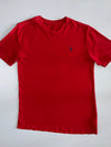 Polo Ralph Lauren Red Crewneck Tee – Navy Pony (S)