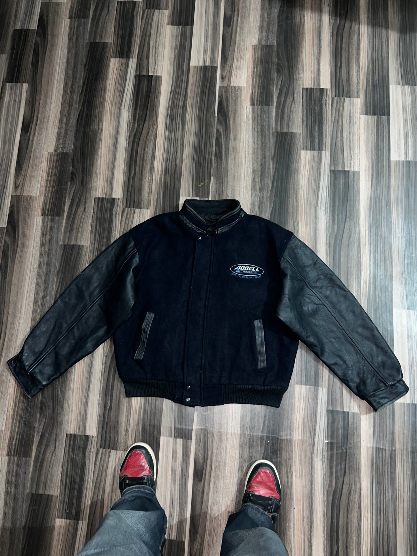 ZUltra Premium Leather Varsity Jacket (L/XL)
