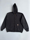 Carhartt Black Zip-Up Hoodie (2XL)