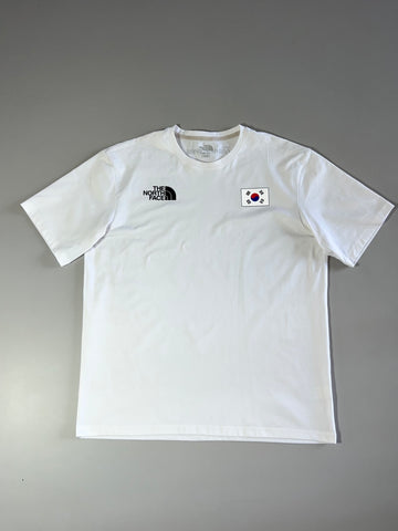 The North Face Team Korea Regular Fit Crewneck Tee — White — (XL)