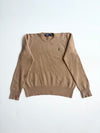 Vintage Polo Ralph Lauren Camel Brown Knit Crewneck Sweater (M)