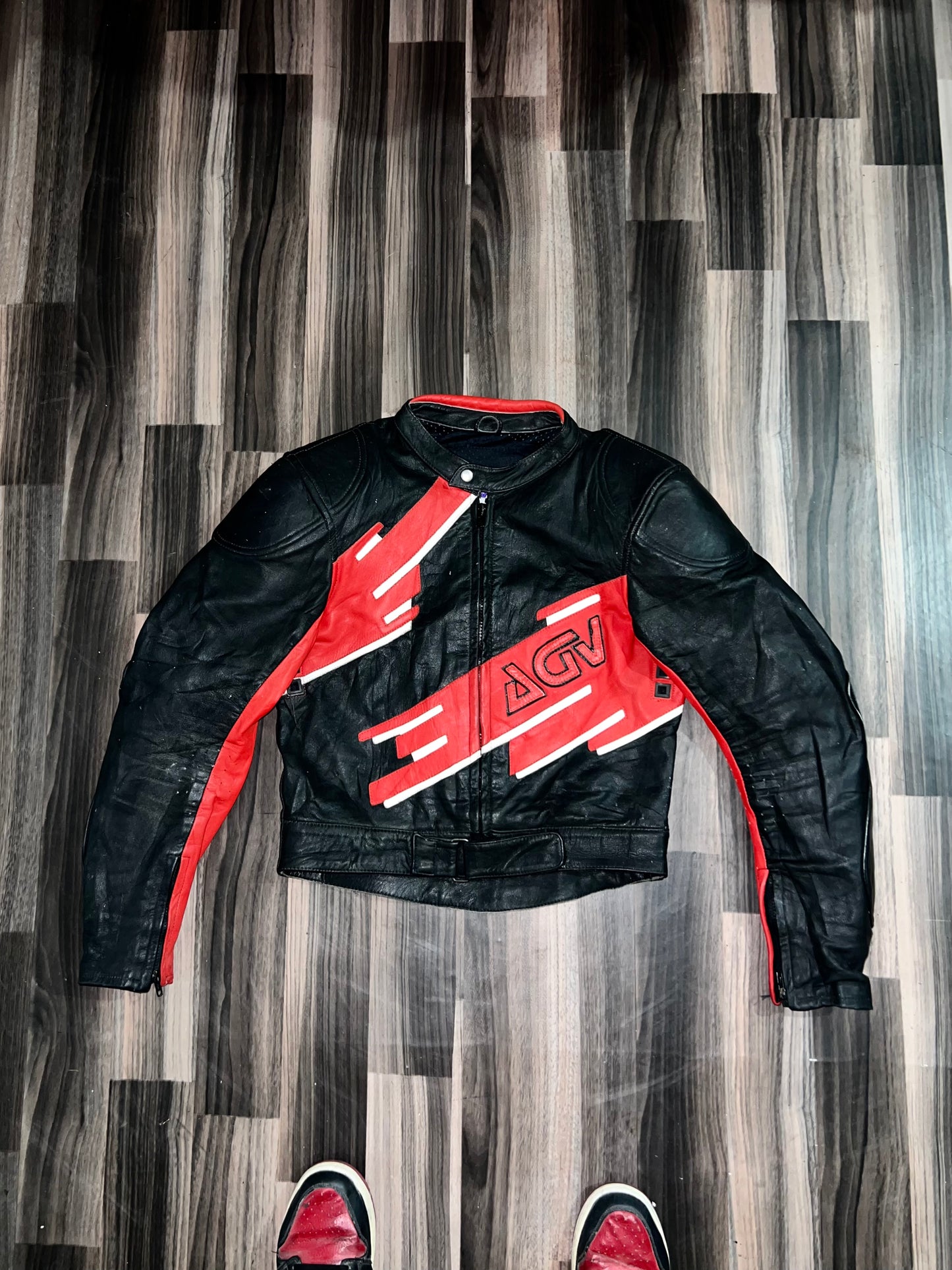 ZPremium Biker Leather Jacket with pading (buy one get one free) S/M