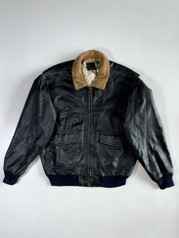 Avirex Type G-1 Shearling Collar Bomber (L/Xl)