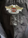 Vintage Harley-Davidson Navy Blue Canvas Biker Jacket (XL)