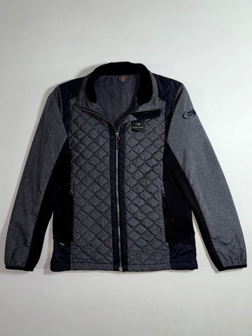 Eider Quilted Fleece-Lined Zip Jacket – Grey/Black (S)