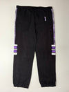 Vintage Jako Sport Track Pants – Black/Purple (W:38) (L:40)