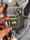 Roots Beaver Logo Wide Leg Sweatpants – Salt & Pepper Grey (W:29) (L:39)