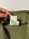 Vintage 90s Adidas Olive Fleece Quarter Zip Pullover (XL)