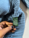 Lauren Ralph Lauren Blue Cable Knit Full-Zip Sweater (Gold Zips) Women’s (M)