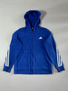 Adidas | 3-Stripes Zip Hoodie Royal Blue | (S)