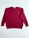 Vintage Lacoste Burgundy Knit Sweater – Made in France – Size  (XL)