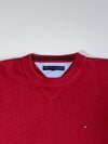 Tommy Hilfiger | Red Classic Crew Neck Knit | (XL)