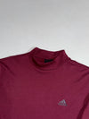 Adidas | Burgundy Mock Neck Long Sleeve Top (L)
