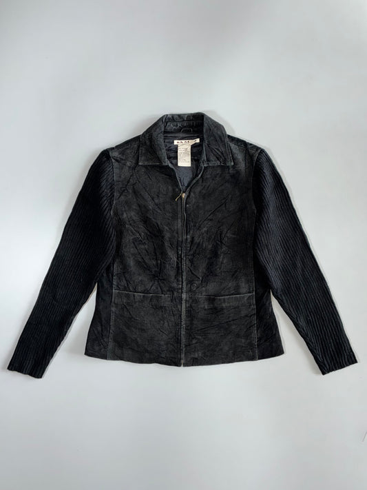 Ami Premium Original Pure Sued Leather Jacket Womens (S)