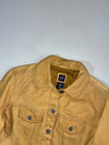 GAP Mustard Tan Leather Trucker Jacket, Women’s (XS)
