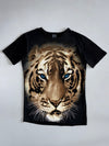 Black Label Blue-Eyed Tiger All-Over Print T-Shirt – Black (M)