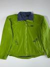 Vintage Patagonia | Lime Green Fleece-Lined Softshell Jacket | (XL)