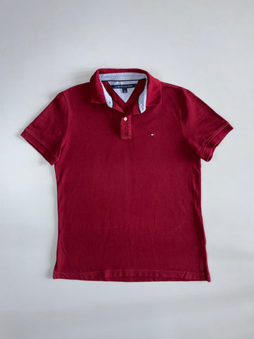 Tommy Hilfiger | Classic Piqué Polo | Crimson T-Shirt (L)