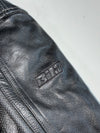 Vintage Bilt Black Perforated Leather Motorcycle Jacket Paded (XS/S)