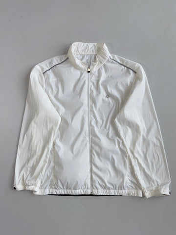 Allforyou White Lightweight Zip-Up Windbreaker Jacket (L)