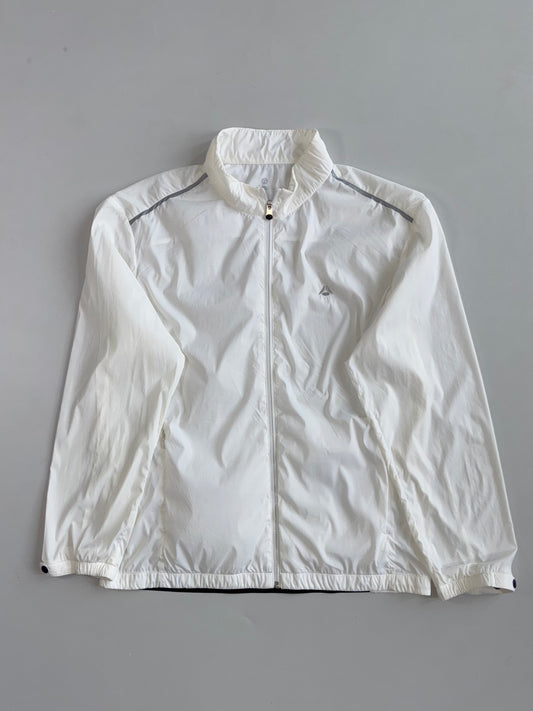 Allforyou White Lightweight Zip-Up Windbreaker Jacket (L)
