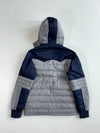 Edwin Grey Navy Hooded Utility Puffer Jacket (M)