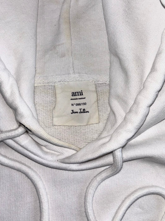 AMI Paris | x Jean Jullien Limited Edition Hoodie | White | No. 086/150 {Ultra Rare} (L)