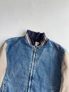 Vintage 90s Carhartt JQ0198 Santa Fe Denim Baseball Jacket – Darkstone (2Xl/3Xl)