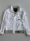 G-Star RAW Denim 3301 White Utility Bomber Jacket (M)