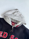 MLB Boston Red Sox Hooded Fleece Jacket – Black/Grey (S)