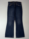 Y2K Levi’s Low Rise Flared Dark Wash Jeans (W:30)(L:38)