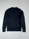 Tommy Hilfiger Black Mock Neck Knit Sweater – Flag Logo – (S)