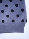 Burberry Polka Dot Cotton-Cashmere Blend Crewneck Sweatshirt (M)