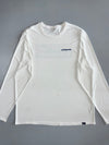 Patagonia Capilene Cool Daily White Long-Sleeve Tee P-6 Logo | 50+ UPF (XL/2XL)