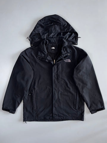The North Face Black Hooded Waterproof Shell Jacket W/ Detachable Cap (M/L)