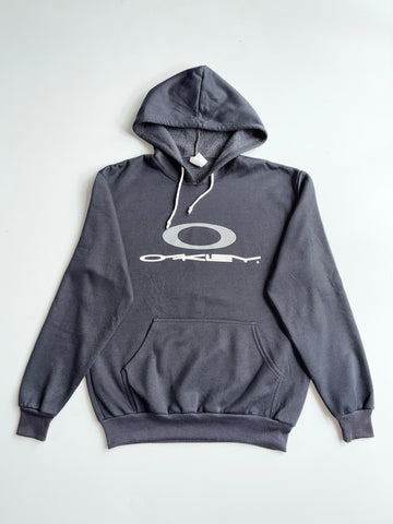 Oakley Big Logo Charcoal Hoodie – Made in USA (M)