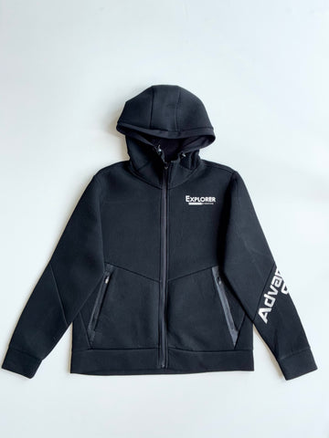 Airwalk | Black Explorer Tech Fleece Zip Hoodie | (S)