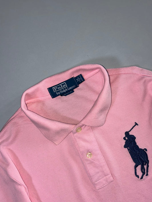 Polo Ralph Lauren | Big Pony Long Sleeve Polo Pink | (M)