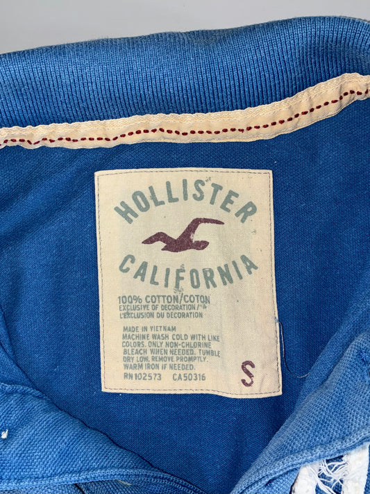 Hollister California Polo – Blue “HCO 22” Patch (S)